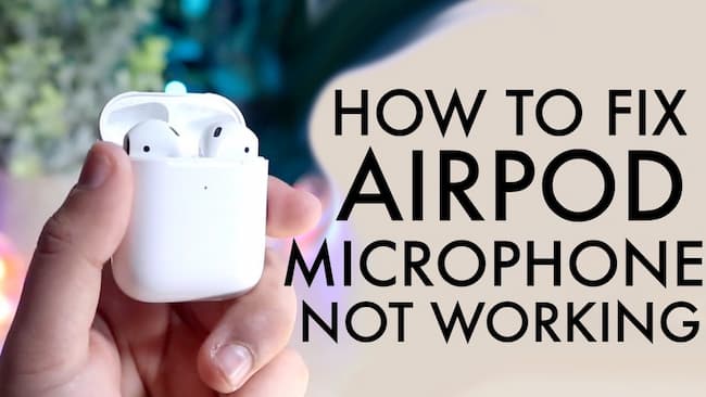 airpods mic not working