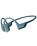 Shokz OpenRun Pro - Premium Bone Conduction Open-Ear Bluetooth Sport Headphones - Sweat Resistant Wireless Earphones for Workouts and Running with Deep Base - Built-in Mic, with Headband (Blue)