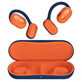 Oladance Open Ear Headphones Wireless Earbuds Bluetooth 5.2 for Android and iPhone, 16 Hours Playtime Open Ear Earbuds with Dual 16.5mm Dynamic Drivers, Sweatproof Sport Earbuds - Martian Orange