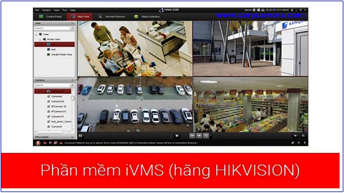 Cài đặt phần mềm iVMS hãng Hikvision