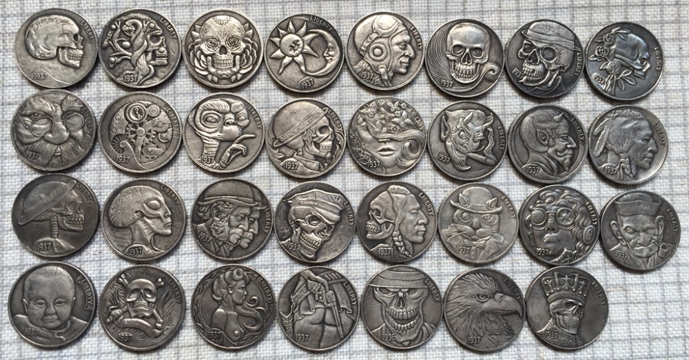 В действительности, было создано множество монет разной тематики.