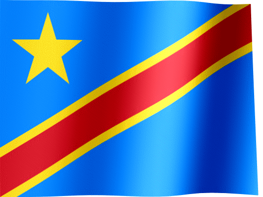 Waving Flag of the Democratic Republic of the Congo (Animated Gif)