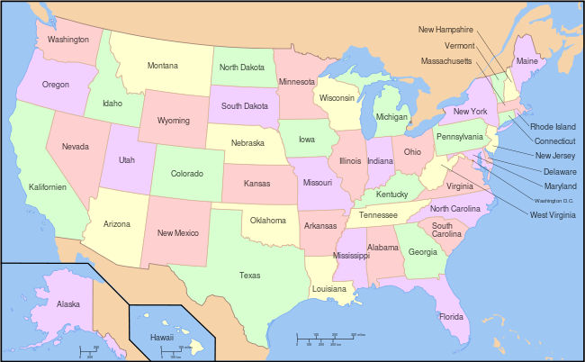 Map of USA with state names sv.svg