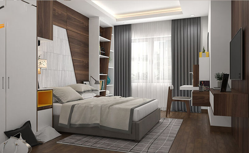 thiết kế nội thất An Bình City 1 phòng ngủ