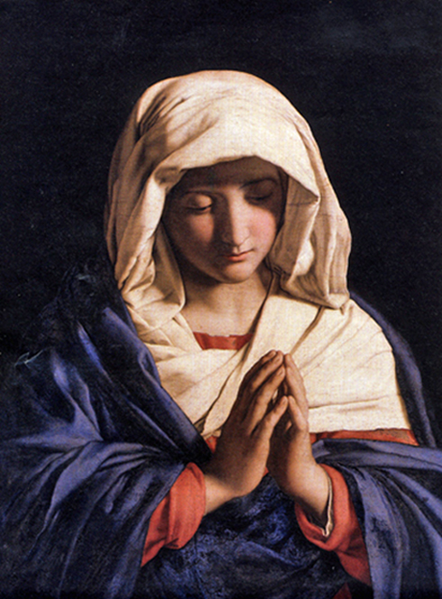 Giovanni Battista Salvi, known as Sassoferrato - The Virgin in Prayer, National Gallery, London, 1645.