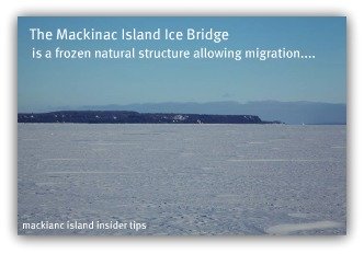 The Mackinac Island Ice Bridge Forms In Mid-January When The Temps Dip Below Zero.