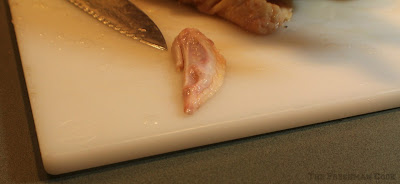 cutting, chicken wing, tip of wing