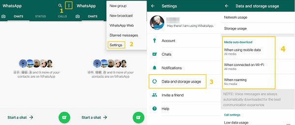 How to stop WhatsApp to automatically save down images and videos into your camera roll