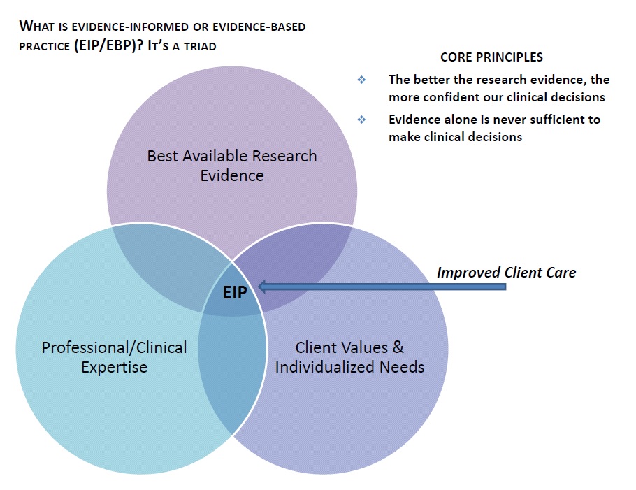 What is Evidence-Informed or Evidence-Based Practice (EIP/EBP)?