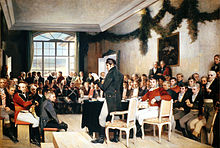 Maleriet Eidsvold 1814 av Oscar Arnold Wergeland