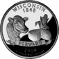 Wisconsin quarter dollar coin