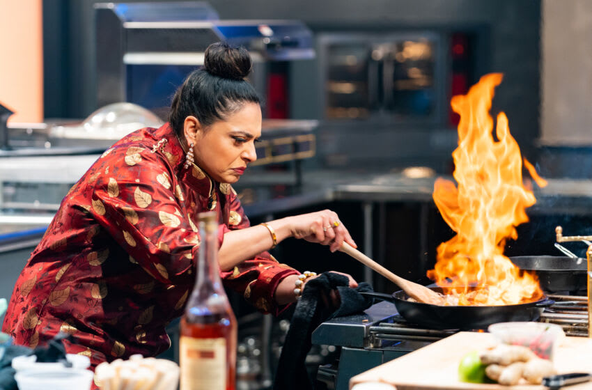 Contestant Maneet Chauhan during Battle 2, East B Matchup Final, as seen on Tournament of Champions, Season 4.