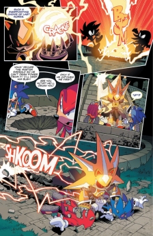 IDW Sonic Issue 10 Page Knuckles Neo Metal Super 2