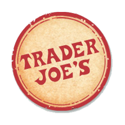 Trader Joes logo with red and yellow logo