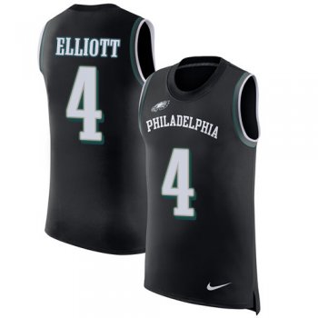 Nike Philadelphia Eagles #4 Jake Elliott Black Alternate Men's Stitched NFL Limited Rush Tank Top Jersey