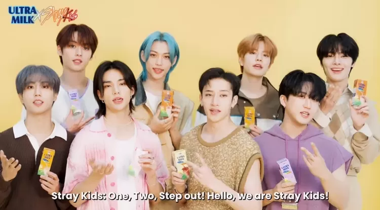 Stray Kids Sebagai New Brand Ambassador Ultra Milk Menyapa STAY